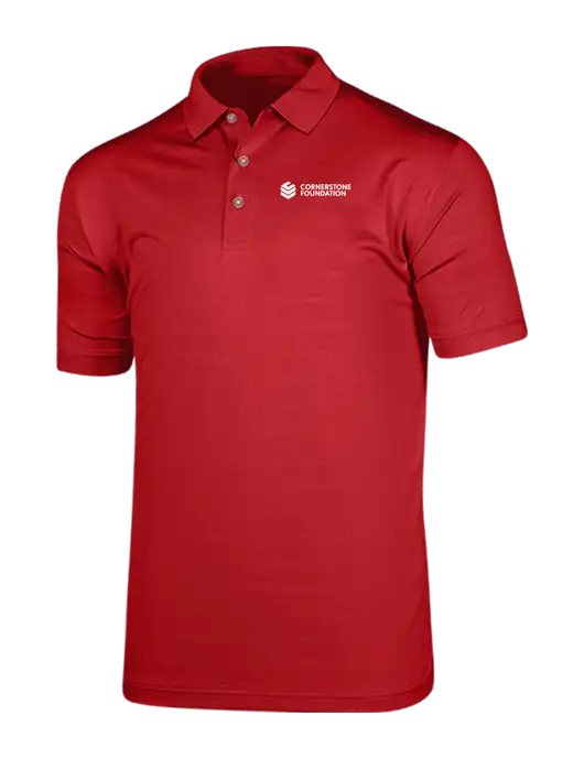 Callaway Vibrant Red Ventilated Polo w/Cornerstone Foundation logo