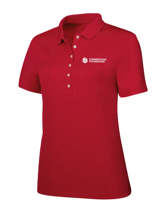 Callaway Womens Ottoman Red Polo w/Cornerstone Foundation logo