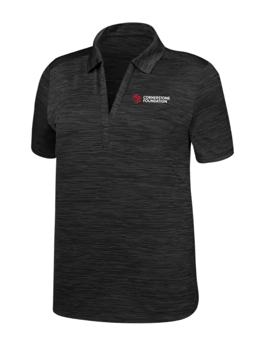 Callaway Womens Black Broken Stripe w/Cornerstone Foundation logo