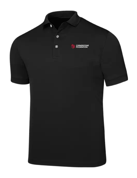 Callaway Ottoman Black Polo w/Cornerstone Foundation logo