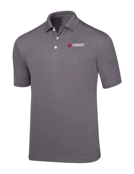 Callaway Core Medium Grey Performance Polo w/Cornerstone Foundation logo