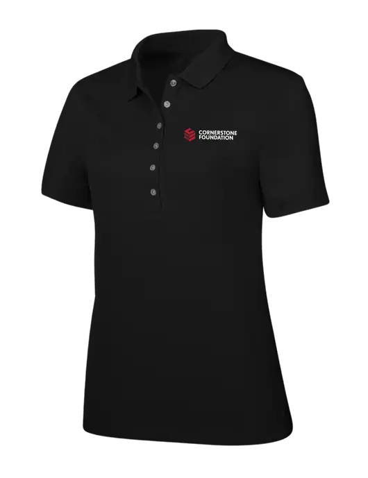 Callaway Womens Ottoman Black Polo w/Cornerstone Foundation logo
