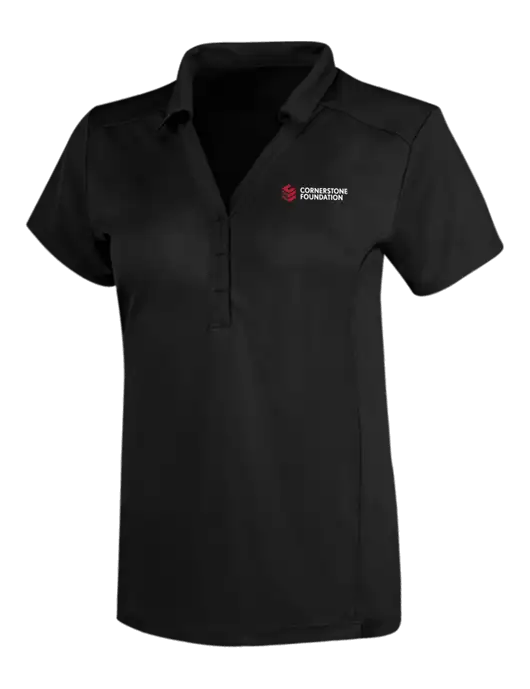 OGIO Blacktop Womens Framework Polo w/Cornerstone Foundation logo
