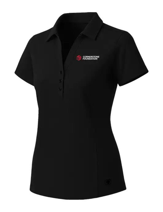 OGIO Womens Blacktop ONYX Polo w/Cornerstone Foundation logo