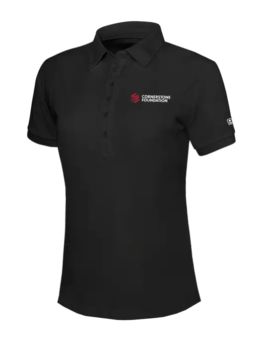 OGIO Womens Blacktop Jewel Polo w/Cornerstone Foundation logo