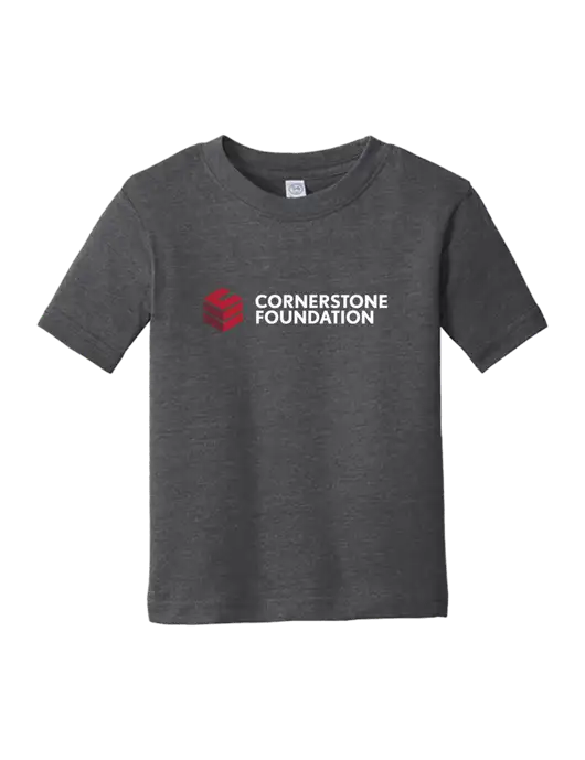 Rabbit Skins Vintage Smoke Toddler Fine Jersey Tee w/Cornerstone Foundation logo