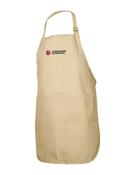 Full-Length Stone Apron With Pockets w/Cornerstone Foundation logo