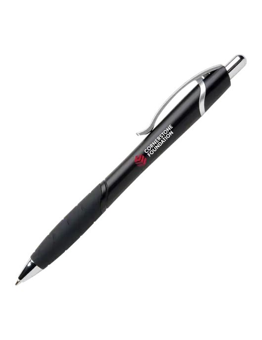 Summerhill Black Pen - Black Ink w/Cornerstone Foundation logo