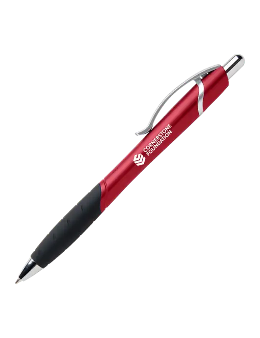 Summerhill Red Pen - Black Ink w/Cornerstone Foundation logo