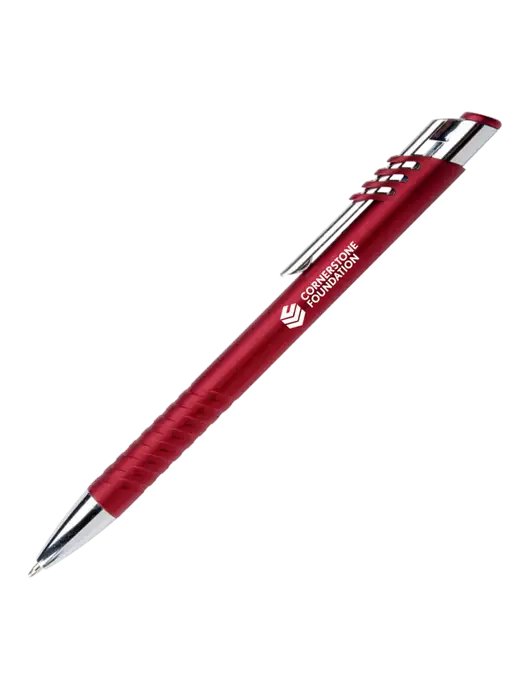 Schirhart Red Pen - Black Ink w/Cornerstone Foundation logo
