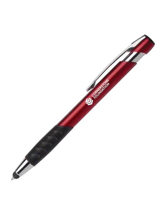 Alize Red Stylus Black Ink Pen w/Cornerstone Foundation logo