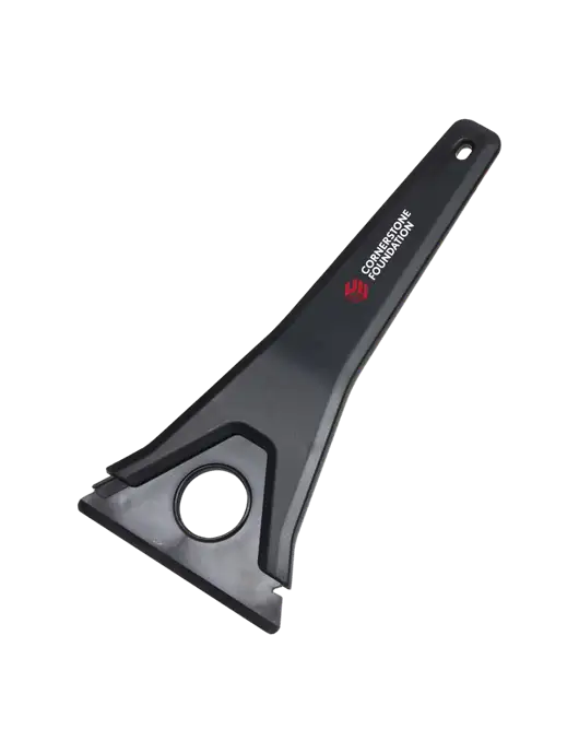 TriBlade Black Windshield Scraper w/Cornerstone Foundation logo