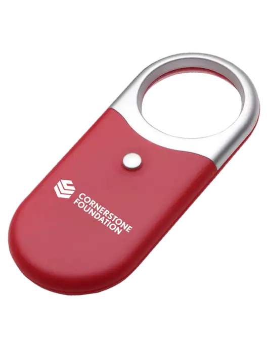 Compact Red Magnifier Light w/Cornerstone Foundation logo
