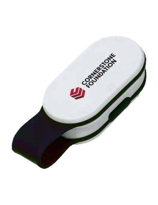 Magna Clip Black Personal Safety Light w/Cornerstone Foundation logo