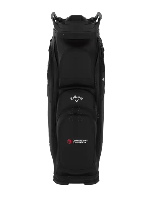 Callaway Org 14 Black Cart Golf Bag  w/Cornerstone Foundation logo
