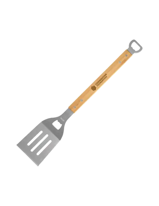 Bamboo BBQ Spatula w/Cornerstone Foundation logo