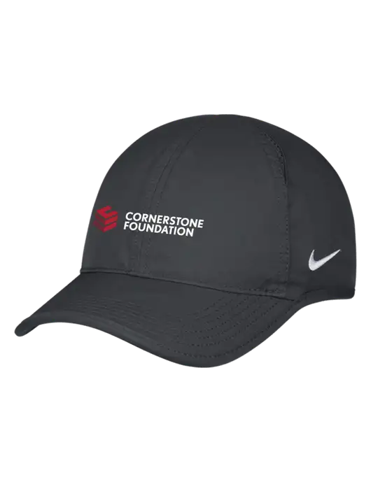 Nike Charcoal Featherlight Cap w/Cornerstone Foundation logo