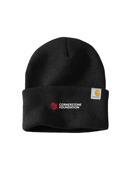 Carhartt Black Watch Cap 2.0 w/Cornerstone Foundation logo