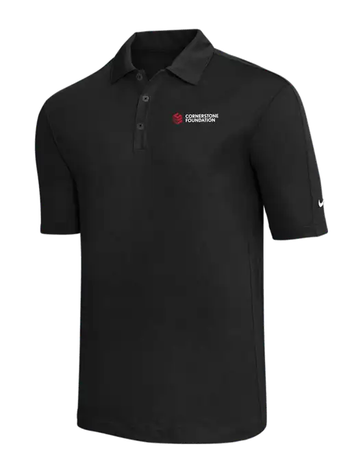 Nike Black Tech Sport Dri-FIT Polo w/Cornerstone Foundation logo