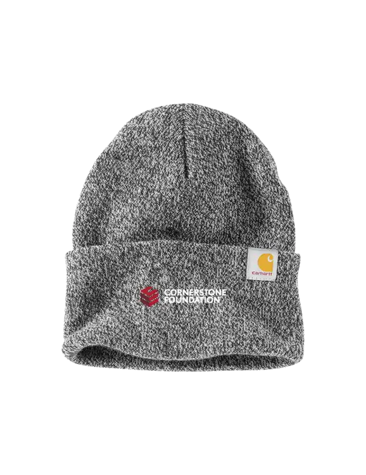 Carhartt Medium Grey Heather Watch Cap 2.0 w/Cornerstone Foundation logo