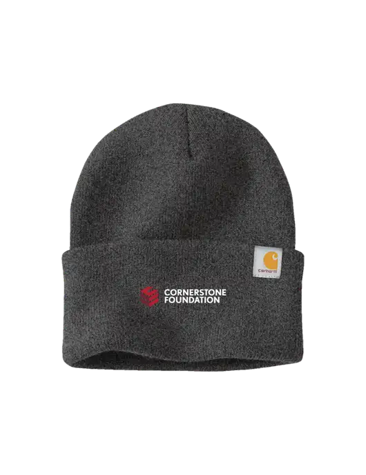 Carhartt Dark Grey Watch Cap 2.0 w/Cornerstone Foundation logo