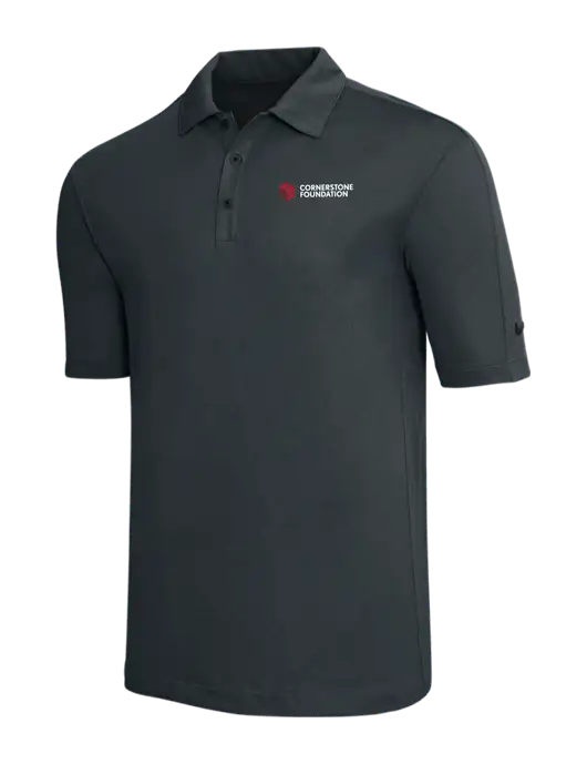 Nike Dark Grey Tech Sport Dri-FIT Polo w/Cornerstone Foundation logo