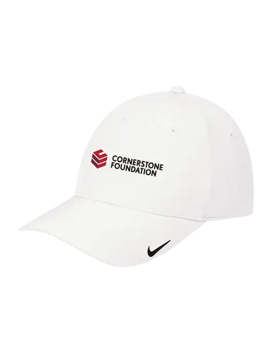 Nike White Dri-FIT Legacy Cap w/Cornerstone Foundation logo