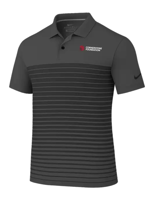 Nike Dark Grey Dri-FIT Vapor Block Polo w/Cornerstone Foundation logo