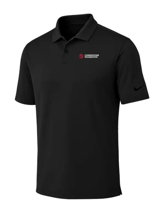 Nike Black Dri-FIT Vapor Polo w/Cornerstone Foundation logo