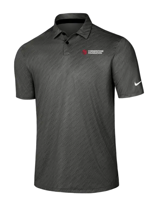 Nike Dark Grey Vapor Dash Polo w/Cornerstone Foundation logo