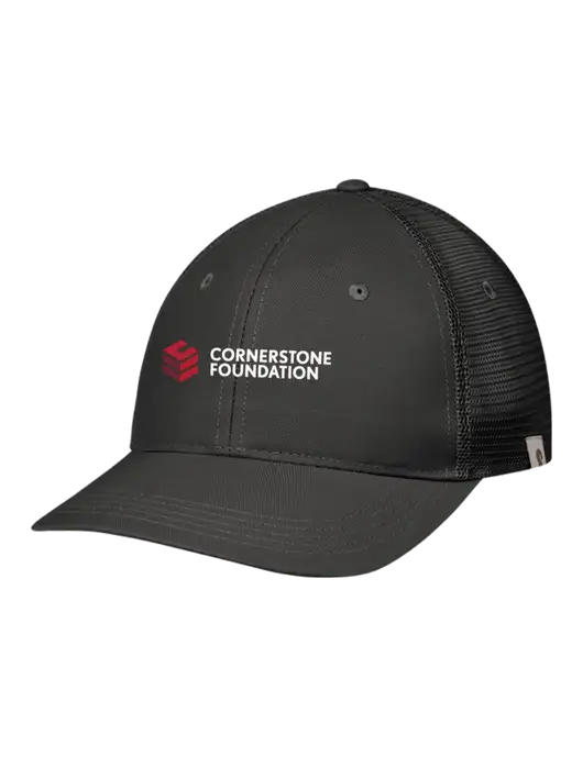 Carhartt Black Trucker Rugged Pro Series Cap w/Cornerstone Foundation logo