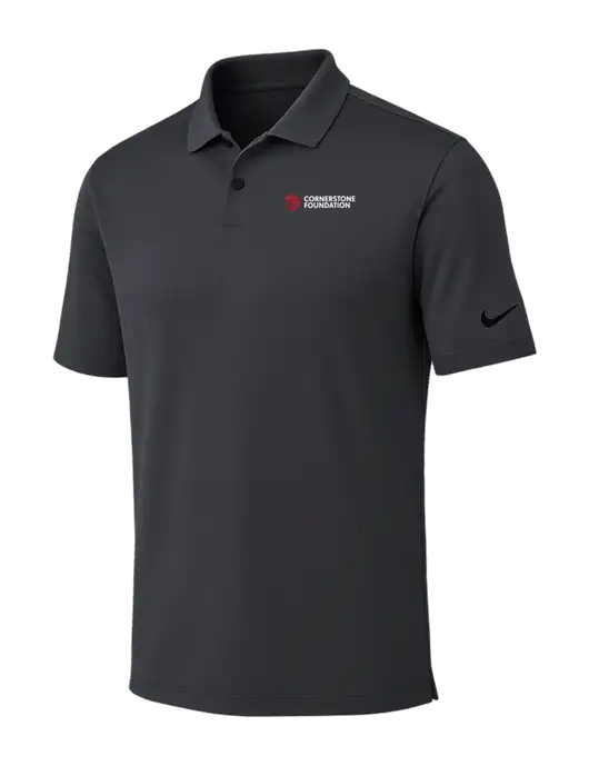 Nike Dark Grey Dri-FIT Vapor Polo w/Cornerstone Foundation logo