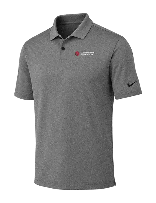 Nike Dark Grey Heather Dri-FIT Vapor Polo w/Cornerstone Foundation logo