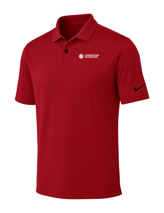 Nike Red Dri-FIT Vapor Polo w/Cornerstone Foundation logo
