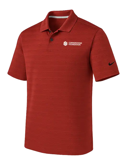 Nike Cardinal Dri-FIT Vapor Jacquard Polo w/Cornerstone Foundation logo
