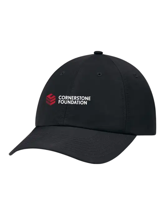 Richardson Relaxed Performance Lite Black Cap w/Cornerstone Foundation logo