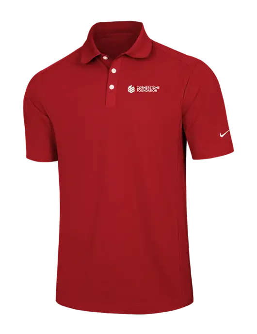 Nike Red Dri-FIT Classic Polo w/Cornerstone Foundation logo