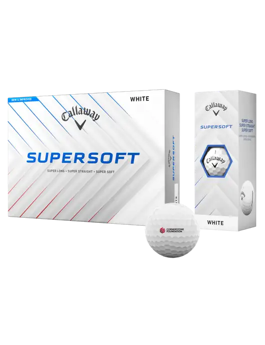 Callaway Supersoft Golf Balls 12/pk w/Cornerstone Foundation logo