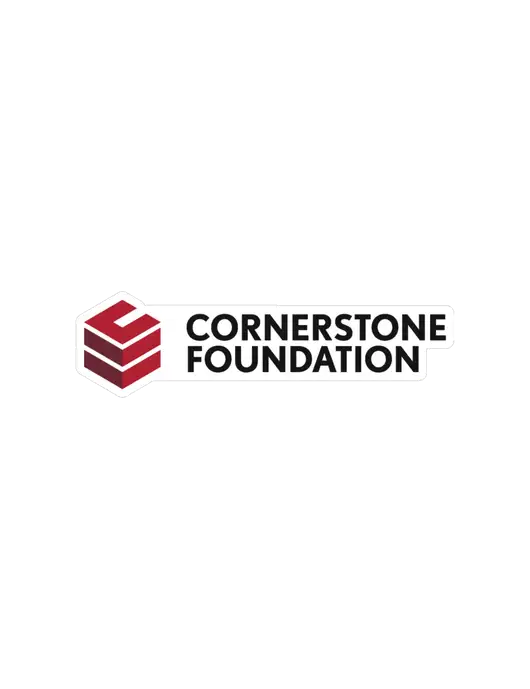 Large Decal (approx 23-36 sq in) w/Cornerstone Foundation logo