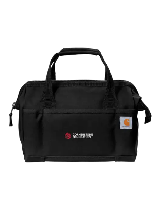 Carhartt Foundry Series 14” Black Tool Bag w/Cornerstone Foundation logo