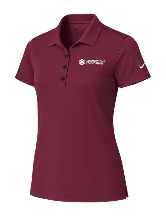 Nike Womens Cardinal Tech Basic Dri-FIT Polo
 w/Cornerstone Foundation logo