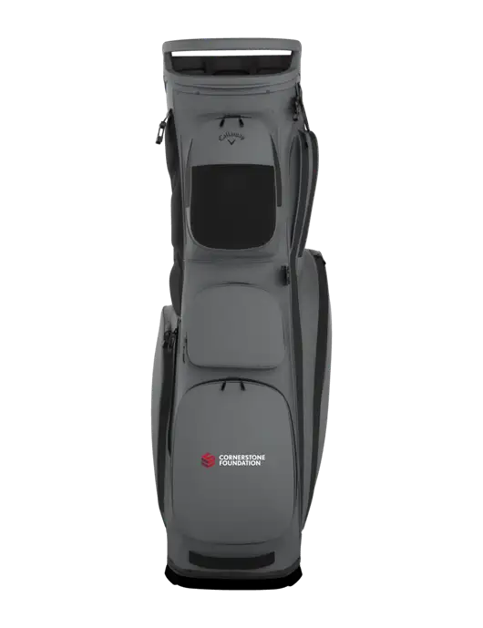 Callaway Fairway 14 Dark Grey Stand Golf Bag w/Cornerstone Foundation logo